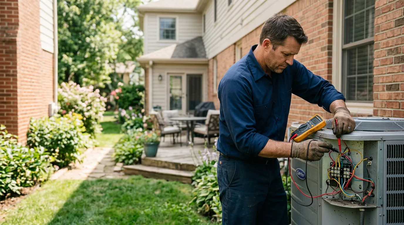 HVAC technician working near Exeter, NE